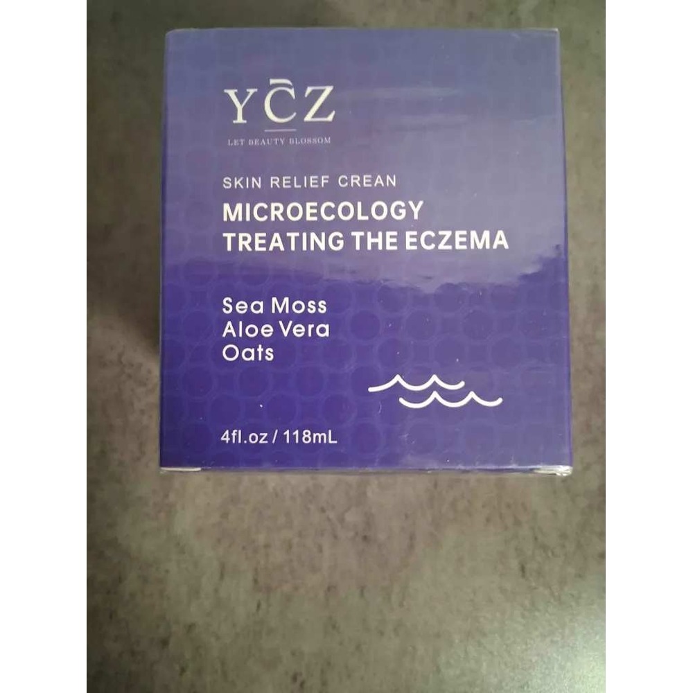 YCZ Skin Relief Cream Microecology Eczema Treatment Sea Moss Aloe Oats 4oz 118ml